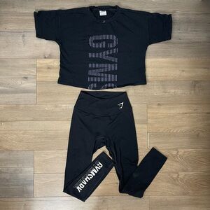 Black Gymshark Activewear Set